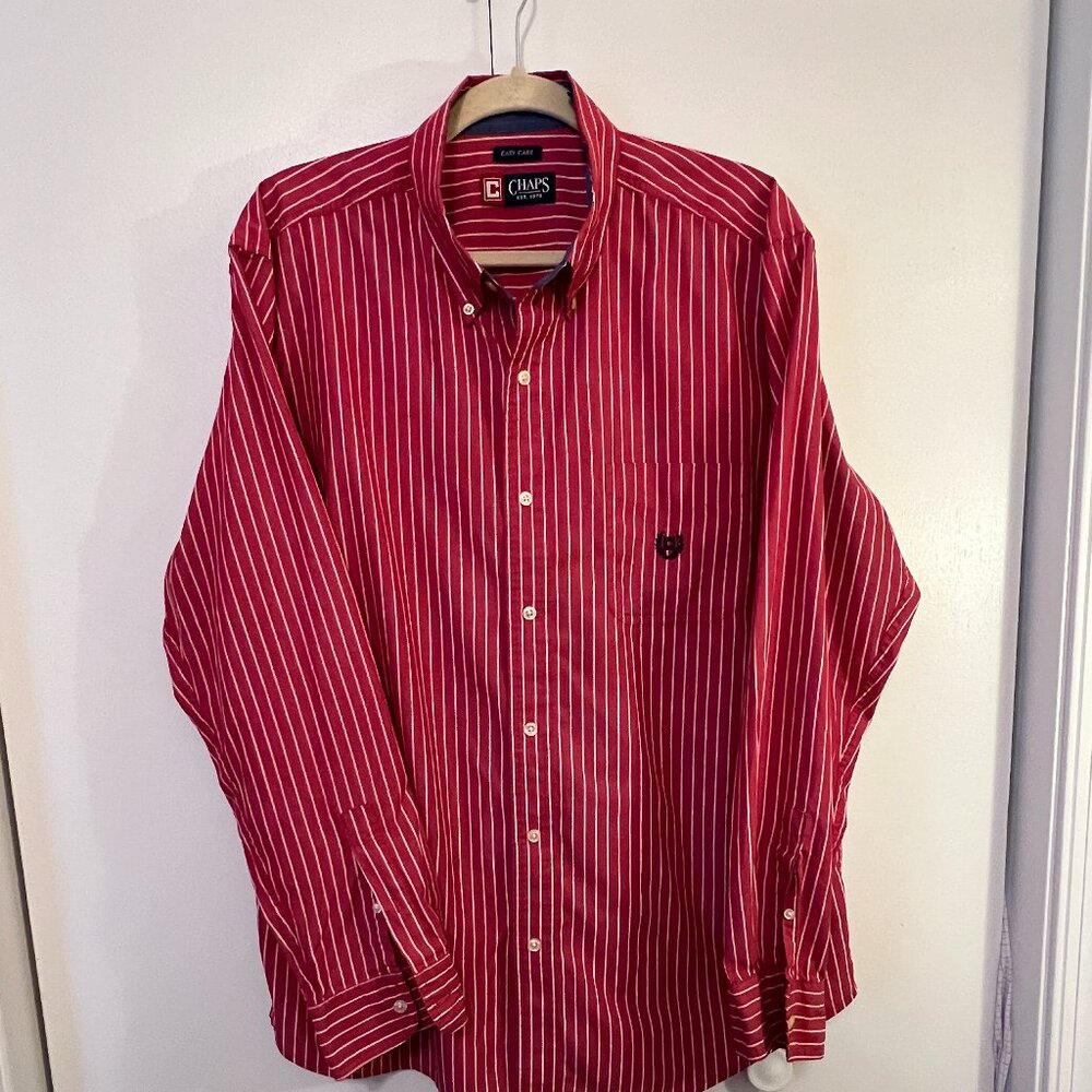 Chaps Men's Casual Button Down Shirt, Size XL, Blend